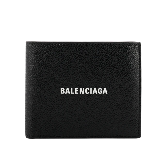 Balenciaga 巴黎世家 經典LOGO牛皮8卡對開短夾