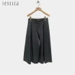 【JESSICA】寬鬆挺括通勤百搭鬆緊腰褲裙J35208（灰）