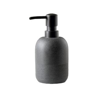 【質感衛浴】啞光砂黑分裝瓶300mL(衛浴 廚房 居家 洗碗精 沐浴乳 洗手乳 收納瓶 按壓瓶 分裝罐)