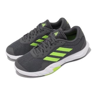 【adidas 愛迪達】訓練鞋 Amplimove Trainer M 男鞋 深灰 綠 輕量 緩震 多功能 健身 愛迪達(IF0955)