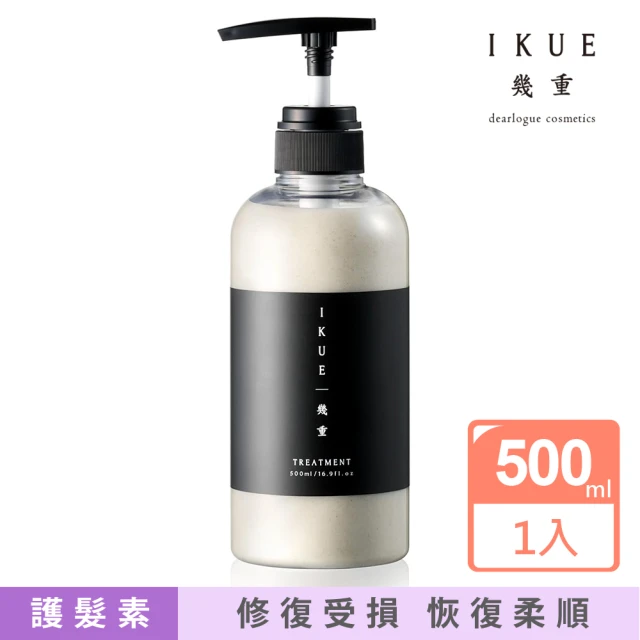 【IKUE 幾重】日本進口 白百合香護髮素500mlx1入(沙龍級品質/綿密細緻泡沫)