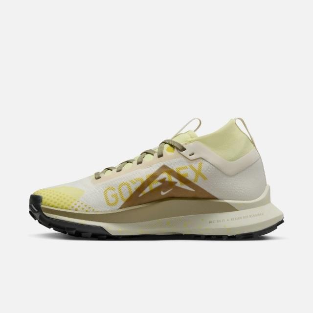 【NIKE 耐吉】W REACT PEGASUS TRAIL 4 GTX 女 慢跑鞋 米灰黃(DJ7929101)