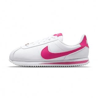 【NIKE 耐吉】Cortez Basic SL GS 女鞋 大童 白桃紅色 阿甘鞋 復古鞋 經典 休閒鞋 904764-109