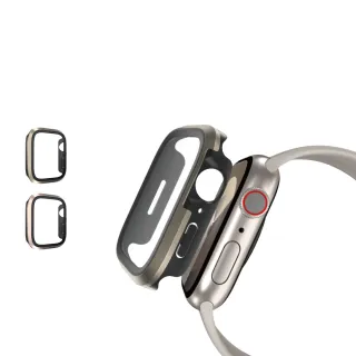 【SwitchEasy】Apple Watch  9/8/7/6/5/4 41mm Modern Hybrid 鋼化玻璃鋁合金保護殼(通用最新S9)