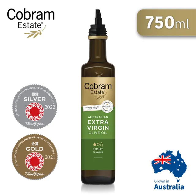 【Cobram Estate】澳洲特級初榨橄欖油750ml二入組-經典+細緻(採收日期: 2024/5)