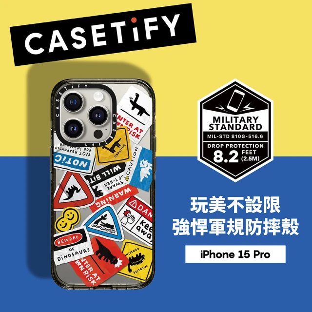 Casetify iPhone 14 Pro 耐衝擊透黑-波