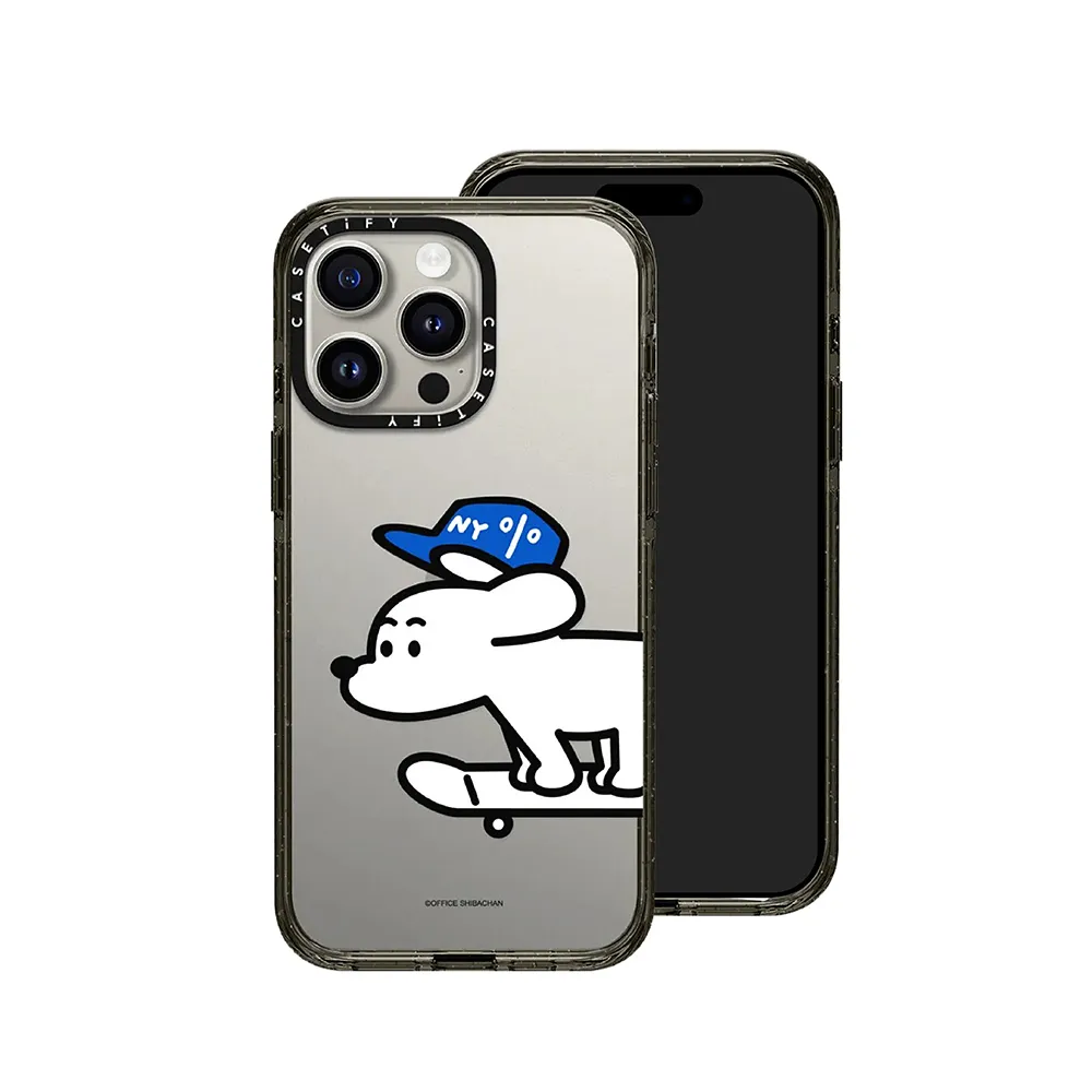 【Casetify】iPhone 15 Pro Max 耐衝擊保護殼-滑板小狗John(支援無線充電)