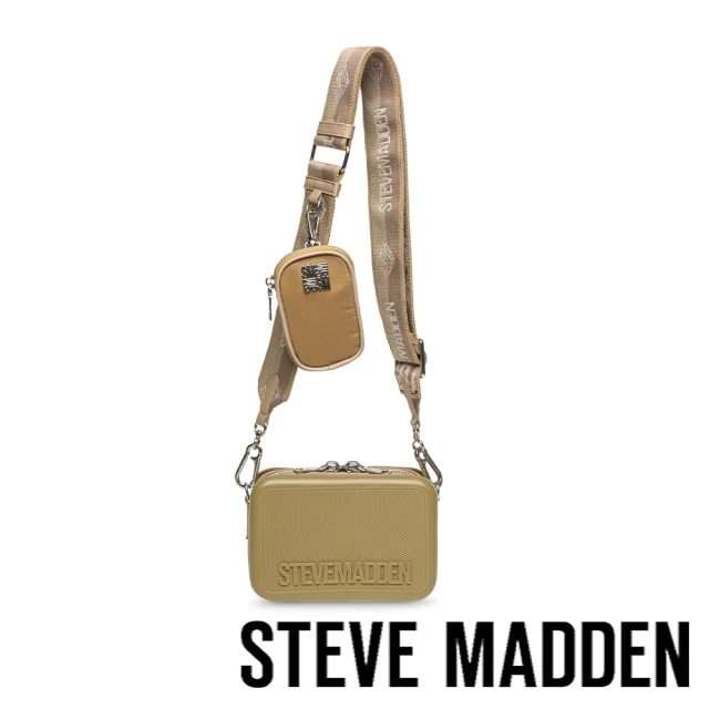 steve madden BSACHA 立體相機粗背帶子母包(卡其色)