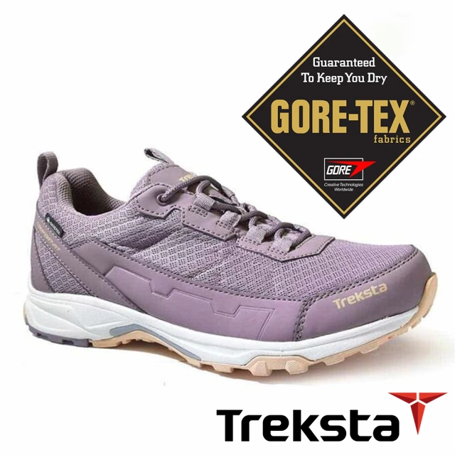 Treksta BRIGHT 女GTX防水低筒 健行鞋『粉紫』KR23GW(多功能鞋.越野鞋.休閒鞋.登山鞋.Gore-Tex)