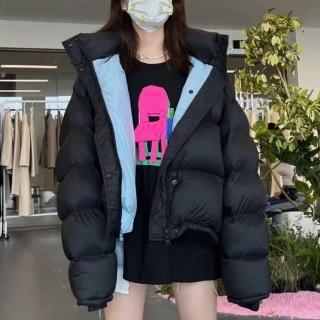 【巴黎精品】現貨+預購 真羽絨90%白鴨絨羽絨衣羽絨外套(保暖連帽寬鬆百搭休閒女外套4色a1do7)