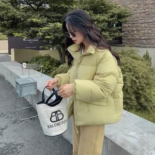 【巴黎精品】現貨+預購 真羽絨90%白鴨絨羽絨衣羽絨外套(保暖純色百搭寬鬆短款女外套6色a1do17)