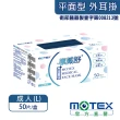 【MOTEX 摩戴舒】平面醫用口罩 海軍藍(50片/盒)
