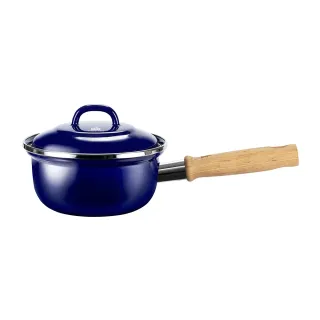 【BK】碳鋼琺瑯鍋 16公分 單柄鍋 藍-德國製