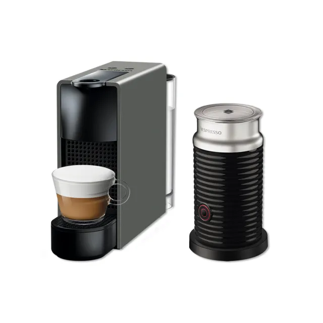 Nespresso】膠囊咖啡機Essenza Mini 奶泡機組合(瑞士頂級咖啡品牌