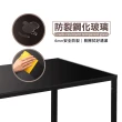 【E-home】Tano塔諾一長方玻璃1桌4椅組 桌寬120cm 3色可選(餐桌椅 會議桌 洽談)