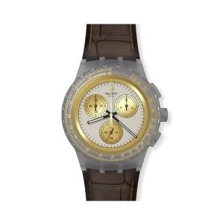 【SWATCH】Chrono 原創系列手錶 GOLDEN RADIANCE 男錶 女錶 手錶 瑞士錶 錶(42mm)