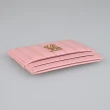 【BURBERRY 巴寶莉】LOLA TB logo絎縫羊皮卡片夾(粉紅)