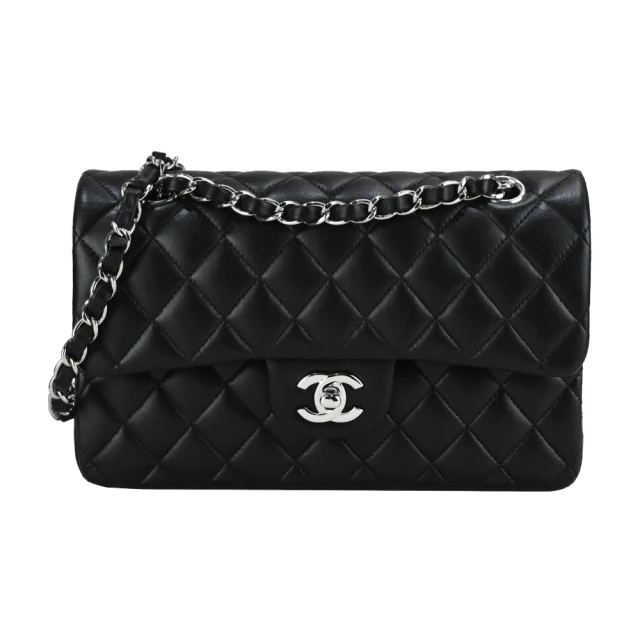 CHANEL 香奈兒 24C 22cm 金色標誌菱格紋小牛皮