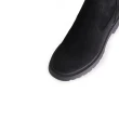 【KOKKO 集團】歐美時尚帥氣厚底短靴(麂皮黑)
