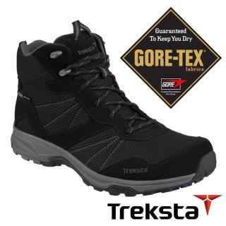 【Treksta】DIAMOND LACE 男GTX防水中筒健行鞋『黑』KR23BM(多功能鞋.登山鞋.Gore-Tex)