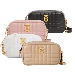 【BURBERRY 巴寶莉】Lola TB LOGO羊皮相機/斜背包(任選)