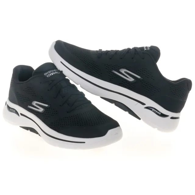 【SKECHERS】男鞋 健走系列 GO WALK ARCH FIT(216262BKW)