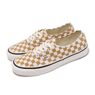 【VANS】休閒鞋 Authentic 44 DX 男鞋 女鞋 白 棕 帆布 棋盤格 低筒 經典 板鞋 情侶鞋(VN0A7Q5CBLS)