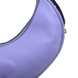 【COACH】簡約經典C字吊飾荔枝皮革手提包肩背包半月包(紫)