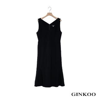 【GINKOO 俊克】桃心領魚尾背心裙