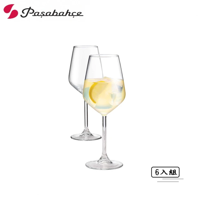 PasabahcePasabahce Allegra系列 紅酒杯6入組 350mL(白酒杯/酒杯/高腳杯)