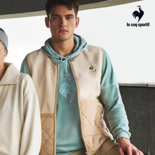 【LE COQ SPORTIF 公雞】休閒潮流背心 男女款-卡其色-LWS63202