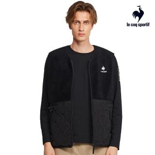 【LE COQ SPORTIF 公雞】休閒潮流背心 男女款-黑色-LWS63202