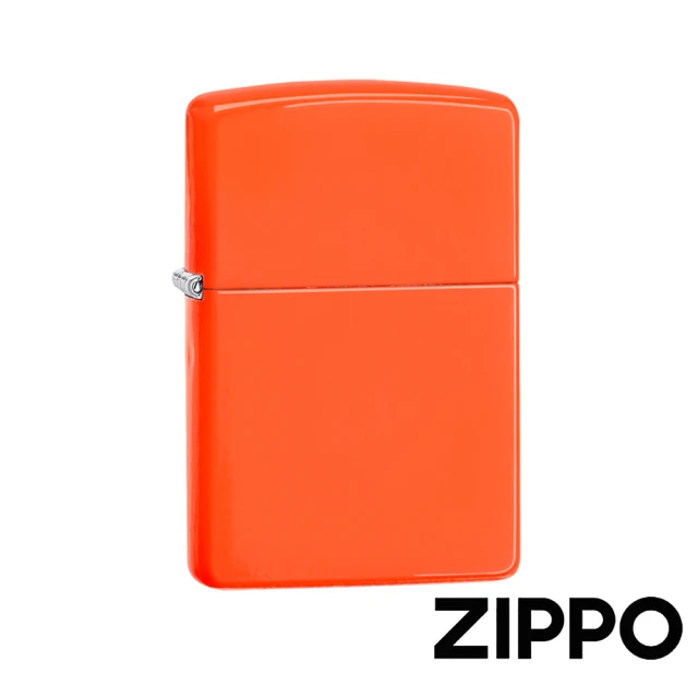 【Zippo】橘霓虹螢光漆防風打火機(美國防風打火機)