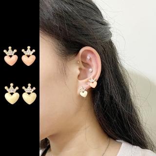 【山本美樹】愛戀甜心奧地利水晶鑽銀針耳環(純銀耳針)