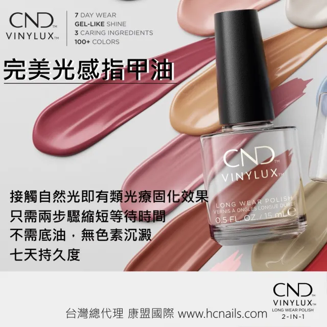 【CND】VINYLUX 完美光感指甲油 夏日都市風情系列 15ml(類光療/美甲)