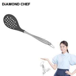 【DIAMOND CHEF】不鏽鋼柄耐熱矽膠漏勺(夏於喬代言推薦)