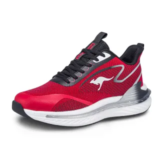 【KangaROOS】男 RUN DASH 科技機能跑鞋 流線優雅 支撐穩定 輕量透氣(紅-KM41362)