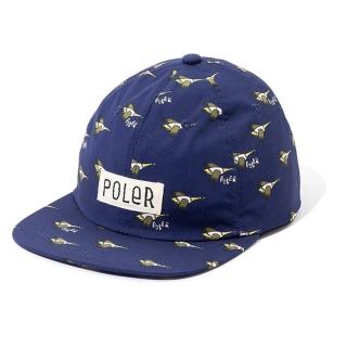 【POLER STUFF】日本限定 ALL OVER 6P CAP 原創印花帽 / 六片帽(藍印花)