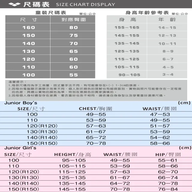 【arena】兒童泳衣 中童二件式平角男女童專業防曬高彈速乾保守中童游泳衣 限量 秋冬新款(FW3401J)