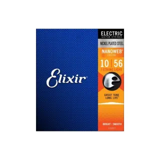 【ELIXIR】12057 七弦電吉他薄膜包覆弦／10-56／防鏽／NANOWEB／(原廠公司貨 美國製造 品質保證)