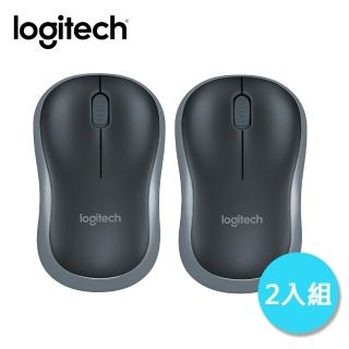 【logitech 羅技】2入組 m186 無線滑鼠