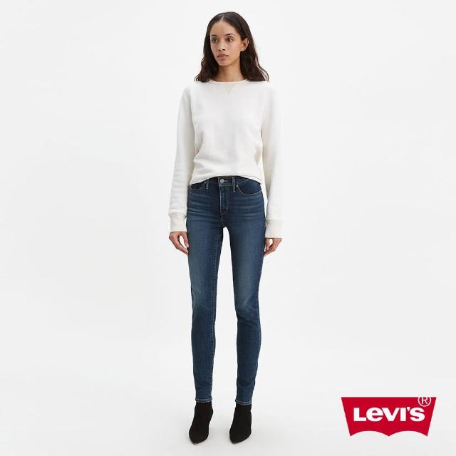 【LEVIS 官方旗艦】女款 311中腰縮腹緊身牛仔長褲 / 精工深藍染水洗刷白 / 彈性布料 熱賣單品 19626-0168