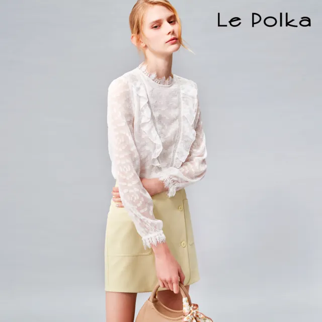【Le Polka】日常優雅蕾絲上衣-女