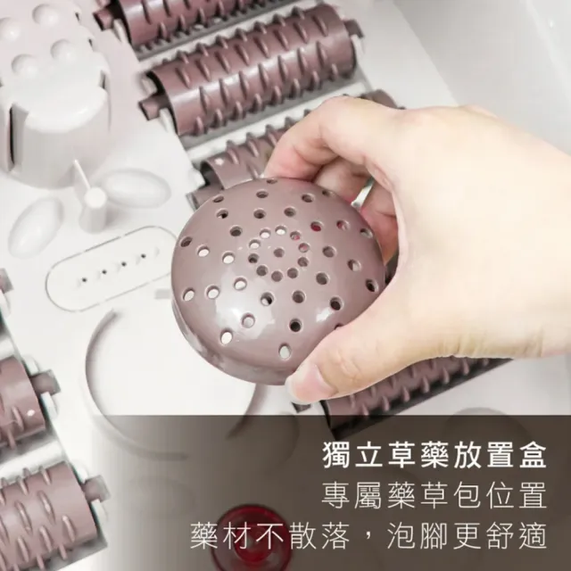 【KINYO】PTC陶瓷紅光拆蓋式按摩泡腳機/IFM-6001(紅光/滾輪/草藥盒)