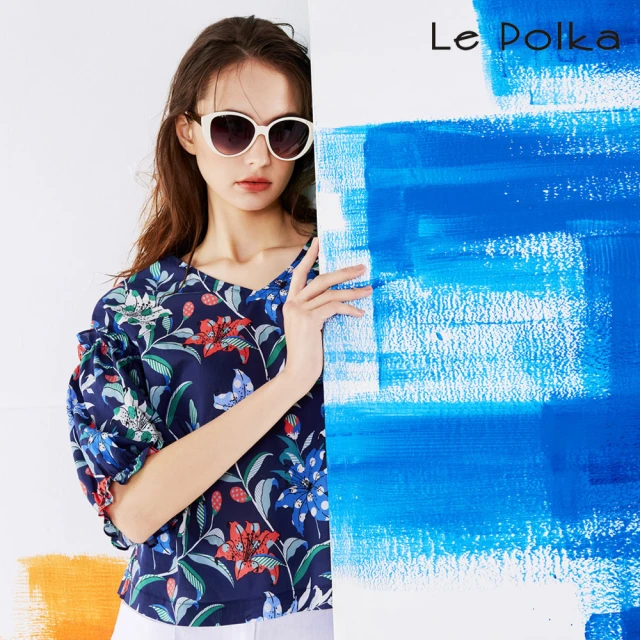 Le Polka 不對稱設計針織外套-女好評推薦