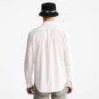 【Timberland】男款白色牛津長袖襯衫(A2ES5A94)