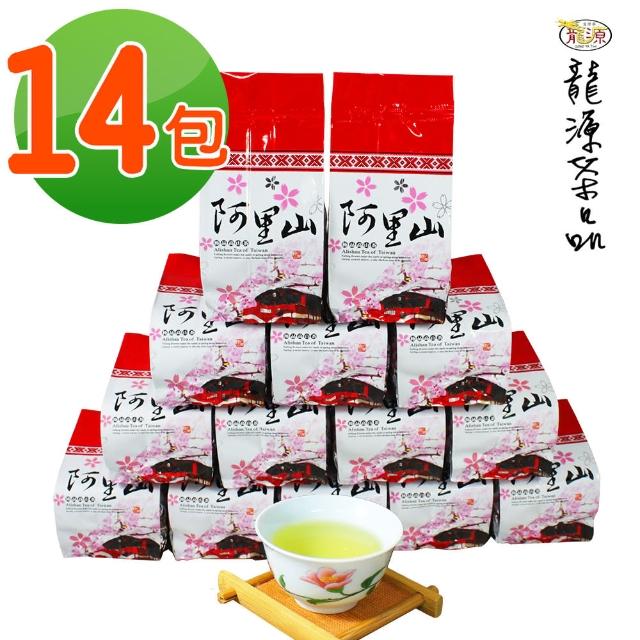 【龍源茶品】阿里山極品嫩勻高山烏龍茶葉150gx14包(共3.5斤;;附提袋;生青茶;無焙火;無發酵)