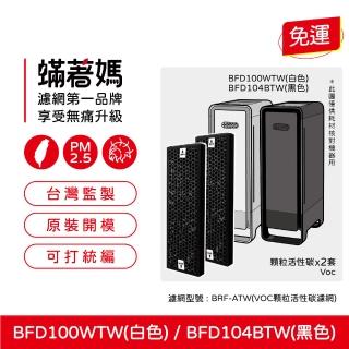 【著媽】濾網2入優惠組(適用 Braun百靈 SensorAir BFD104BTW BFD100WTW 空氣清淨機)