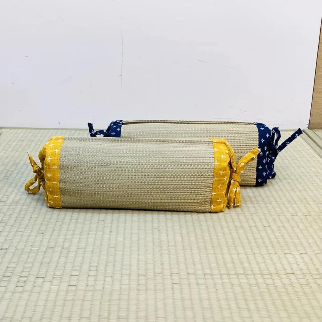 IKEHIKO 日本製 詩織藺草角枕 細膩縫製刺子 日式工藝