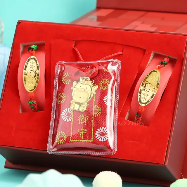 【金寶珍】龍年彌月金飾禮盒-可愛龍福袋款(0.10錢)